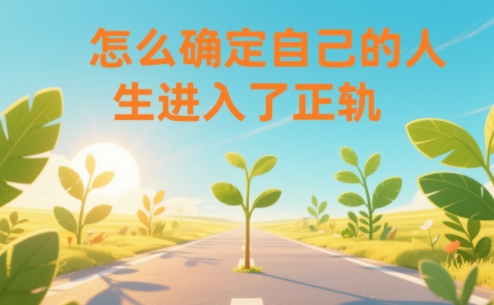 某公众号付费文章：怎么确定自己的人生进入了正轨？