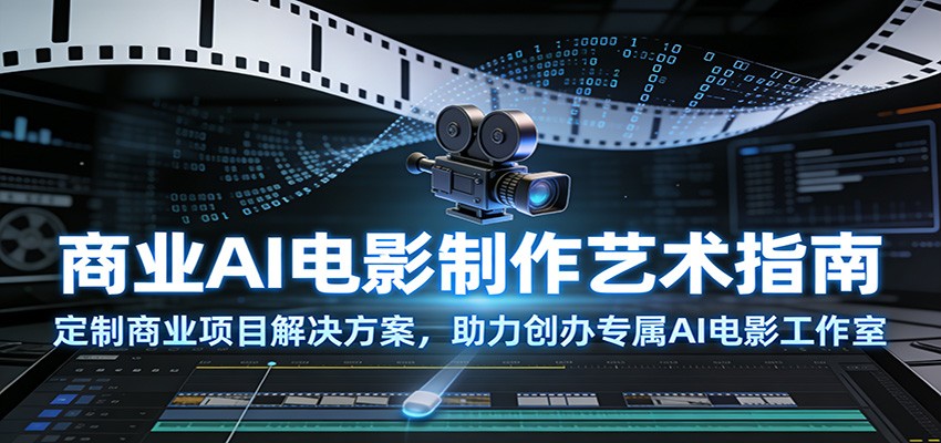 商业AI电影制作艺术指南：定制商业项目解决方案，助力创办专属AI电影工作室