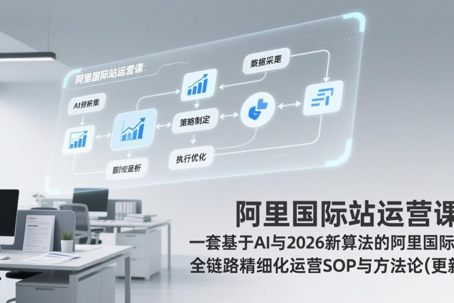阿里国际站运营课：一套基于AI与2026新算法的阿里国际站全链路精细化运营SOP与方法论(更新