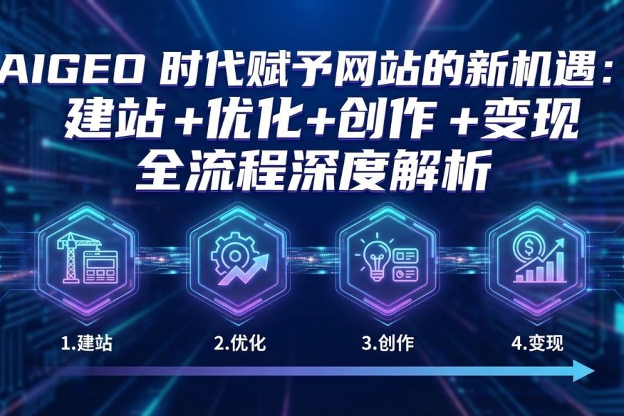 AIGEO+时代赋予网站的新机遇：建站+优化+创作+变现+全流程深度解析