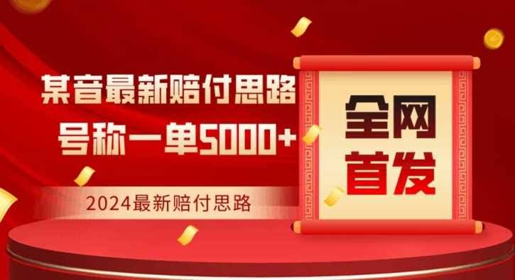 全网首发,2024最新抖音赔付项目,号称一单5000+保姆级拆解【仅揭秘】