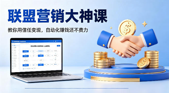 联盟营销大神课，教你用信任变现，自动化賺钱还不费力【原创双语字幕】-创课坊