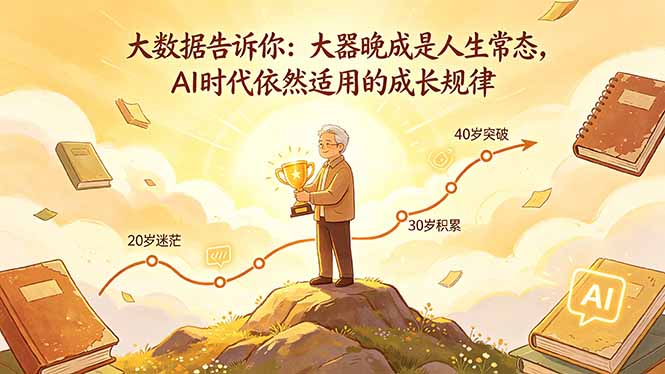 付费文章：大数据告诉你：大器晚成是人生常态，AI 时代依然适用的成长规律-创课坊