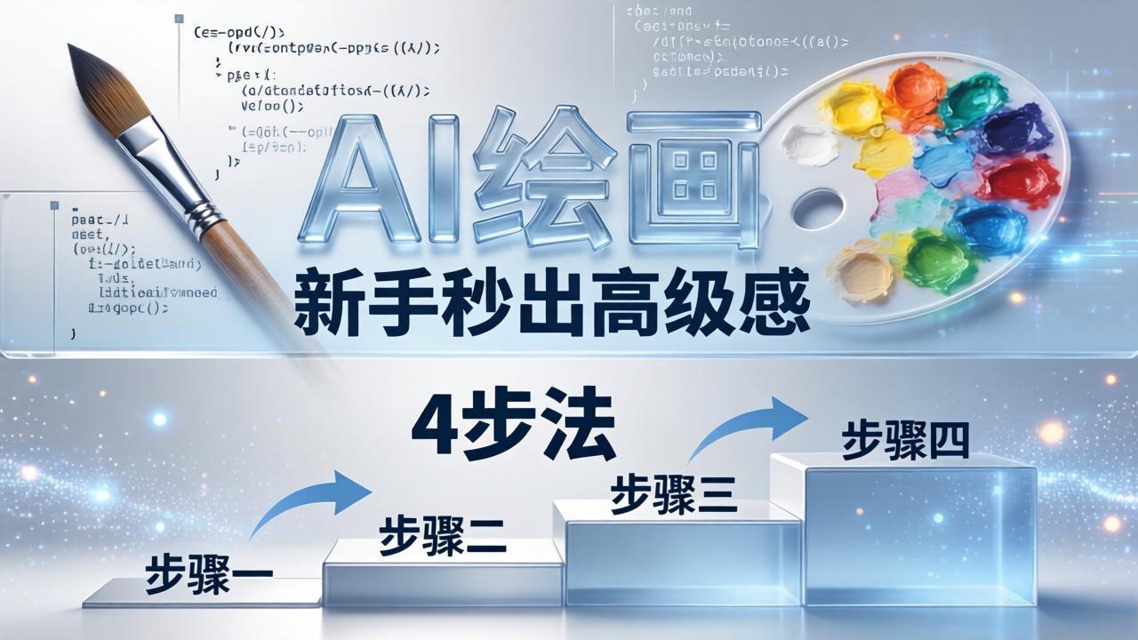 AI绘画入门别再硬磕了！即梦4步法：万能提示词公式+BRTR框架，新手秒出高级感-创课坊