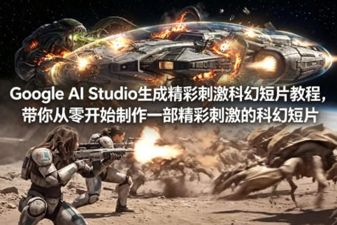Google AI Studio生成精彩刺激科幻短片教程，带你从零开始制作一部精彩刺激的科幻短片【双语字幕】-创课坊