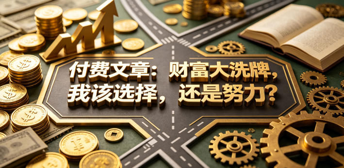 付费文章：财富大洗牌，我该选择，还是努力？-创课坊