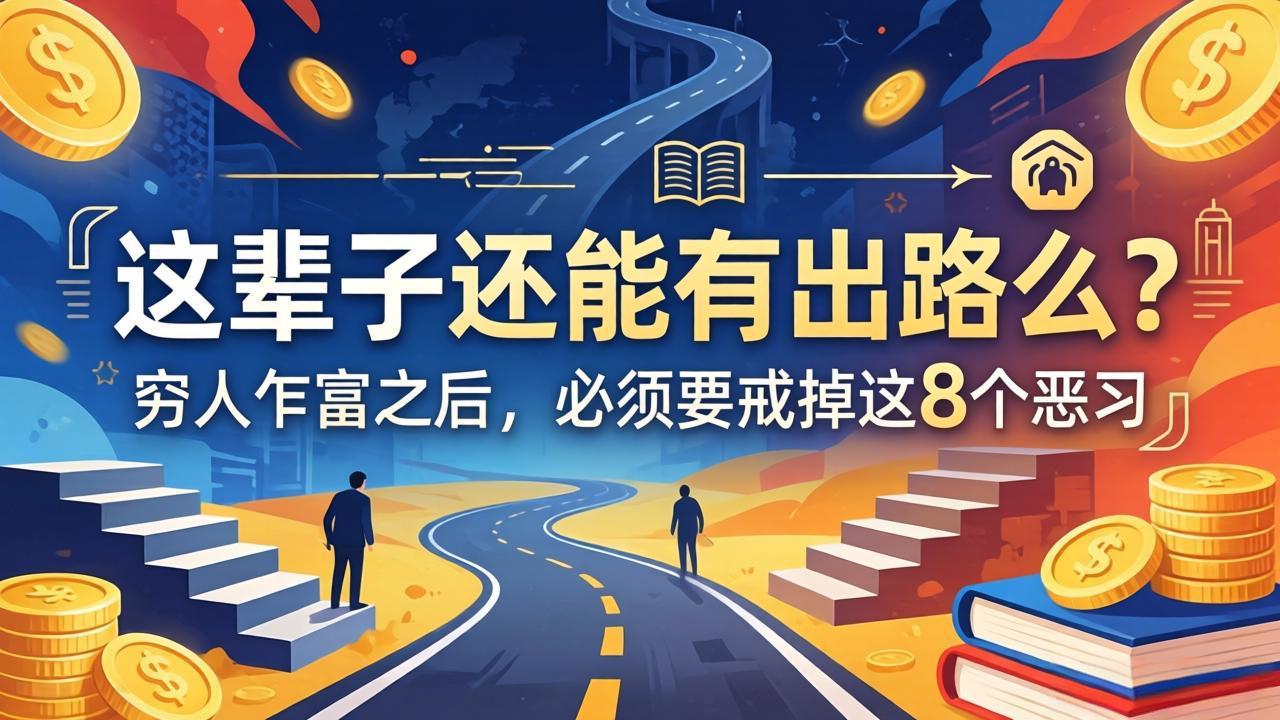 关于人生两篇付费文章【这辈子还能有出路么？】【穷人乍富之后，必须要戒掉这8个恶习】-创课坊