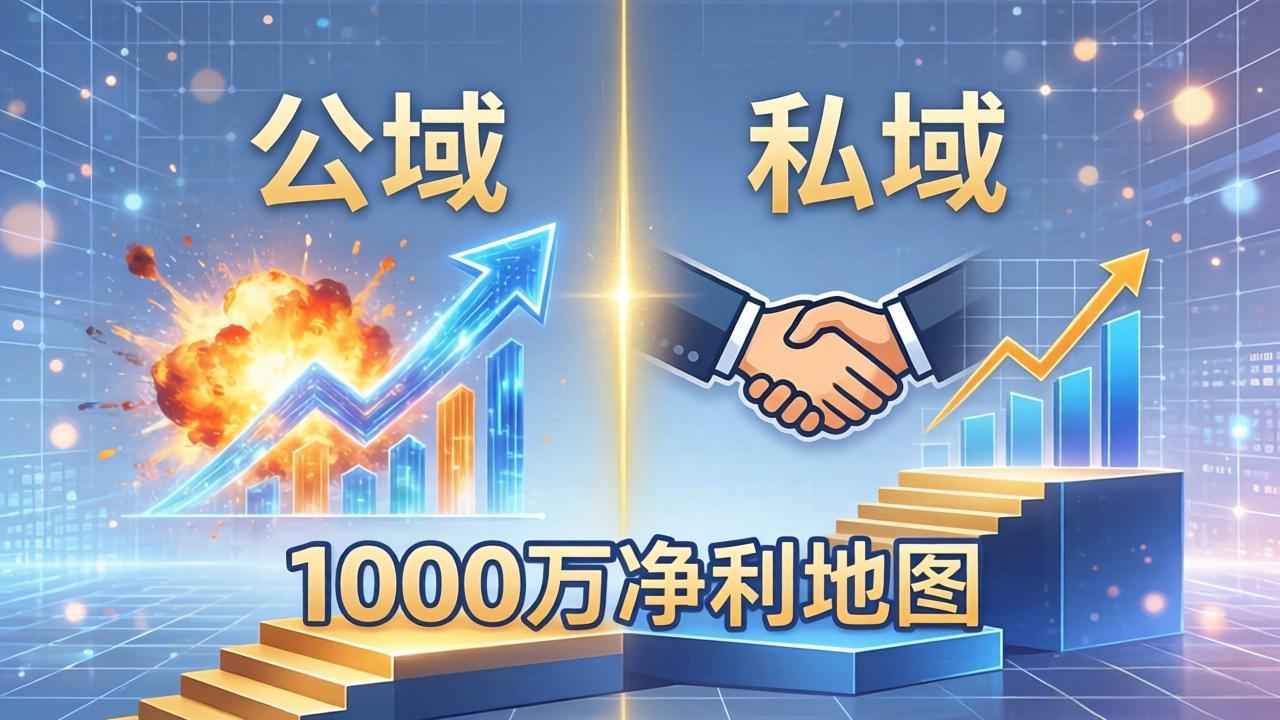 公域玩命出爆款，私域悄悄做成交：这套AI内训课，2026给你打通1000万净利的地图-创课坊