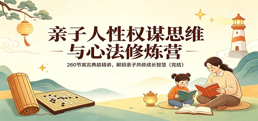 亲子人性权谋思维与心法修炼营：260节寓言典故精讲，解锁亲子共修成长智慧(完结)-创课坊