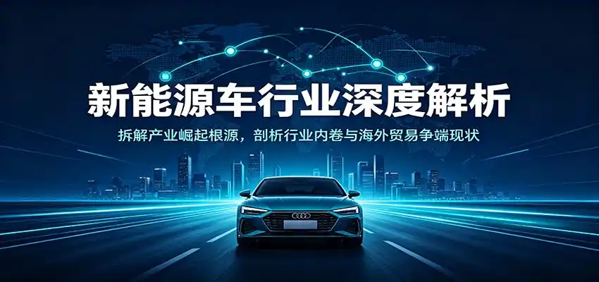 新能源车行业深度解析：拆解产业崛起根源，剖析行业内卷与海外贸易争端现状