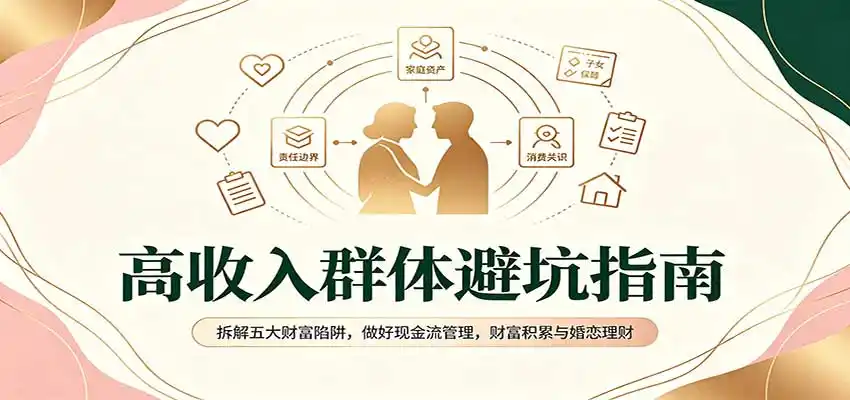 高收入（因人而异，不承诺收益）群体避坑指南：拆解五大财富陷阱，做好现金流管理，财富积累与婚恋理财