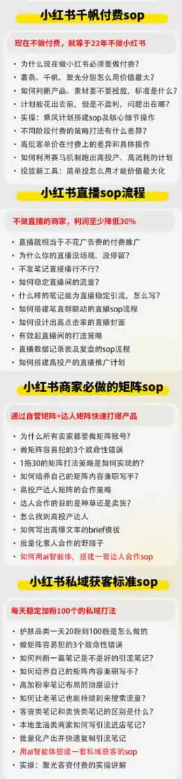 小红书高利润AI经营课2026年7.18-20：起号+爆文+付费+达人+私域，利用AI与SOP实现团队人效翻倍增长