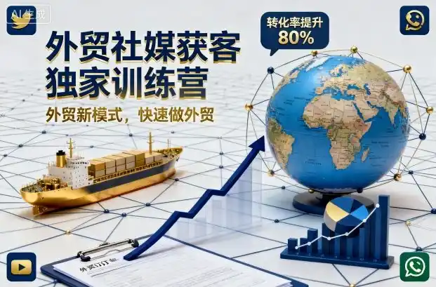 外贸社媒获客独家训练营，外贸新模式，快速做外贸(更新26年08月21日)-创课坊