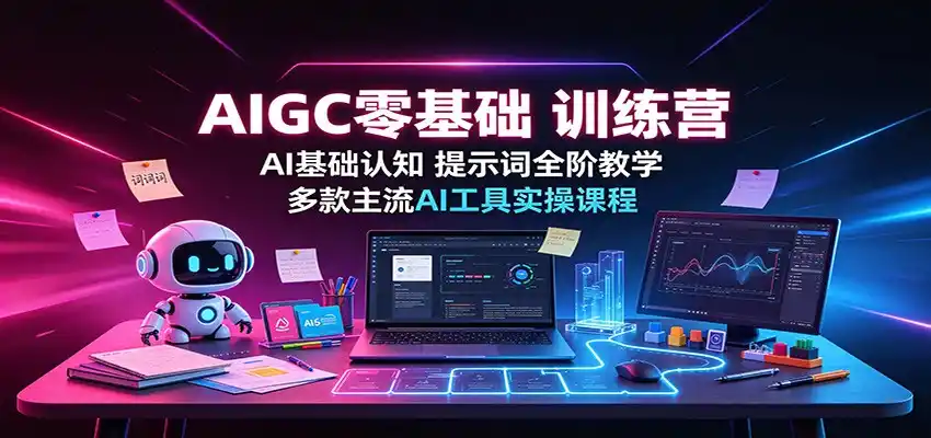 AIGC零基础训练营：AI基础认知，提示词全阶教学，多款主流AI工具实操课程-创课坊