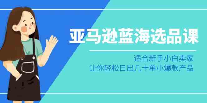 亚马逊蓝海选品课:适合新手小白卖家,让你轻松日出几十单小爆款产品