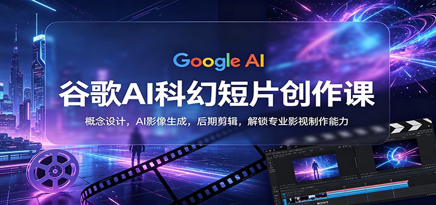 谷歌AI科幻短片创作课：概念设计，AI影像生成，后期剪辑，解锁专业影视制作能力-创课坊