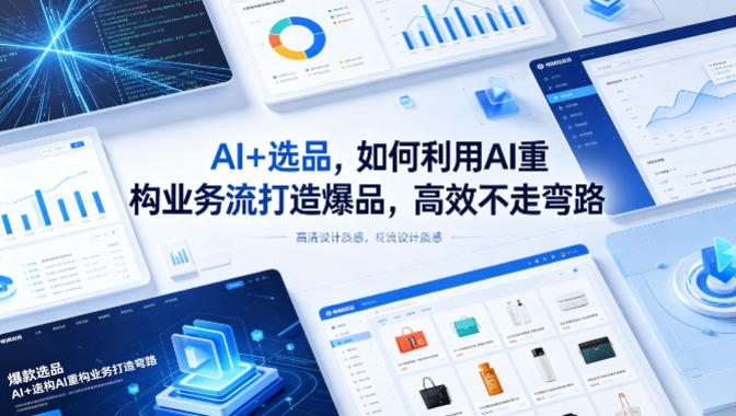 AI+选品，如何利用AI重构业务流打造爆品，高效不走弯路-创课坊