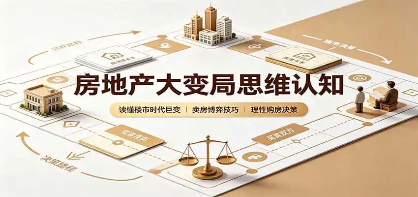 房地产大变局思维认知：读懂楼市时代巨变，卖房博弈技巧，理性购房决策-创课坊