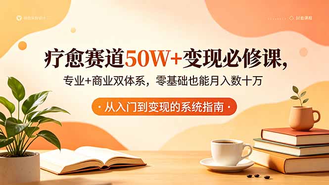 疗愈赛道50W+变现必修课，专业+商业双体系，零基础也能月入数十万-创课坊